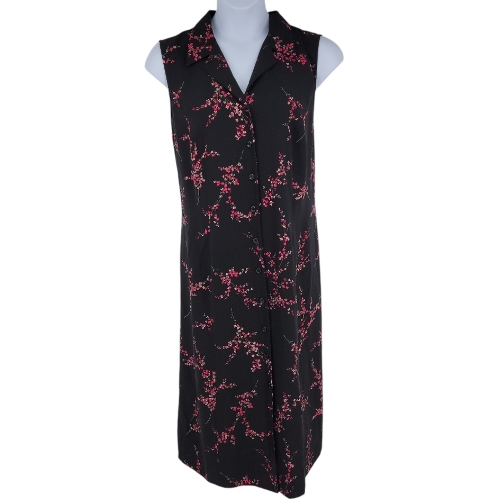 Studio 1 Womens Floral-Printed Sleeveless Dress Size 22w